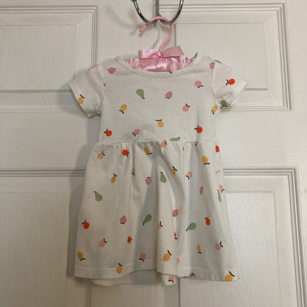 Old Navy White Yellow Casual Dress